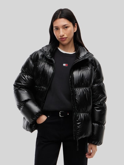 Tommy Jeans Regular Fit Steppjacke mit Label Stitching Black 4