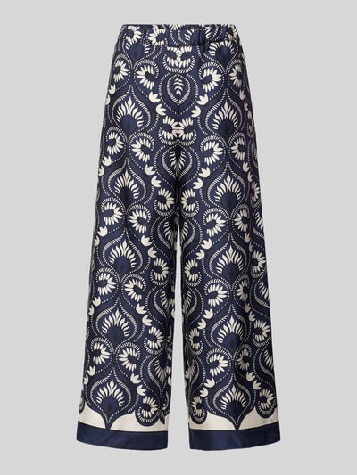 Weekend Max Mara Krój loose fit Szerokość Spodnie z czystej Jedwab Model 'DOTTICO' Granatowy 2