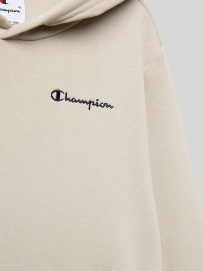 CHAMPION Hoodie met labelstitching en kangoeroezak Steengrijs - 2