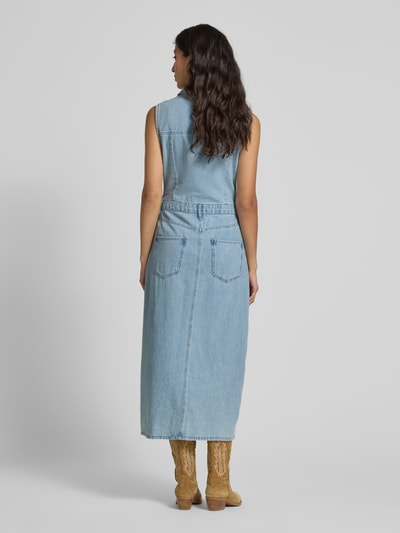DKNY Jeanskleid mit Umlegekragen Jeansblau 5