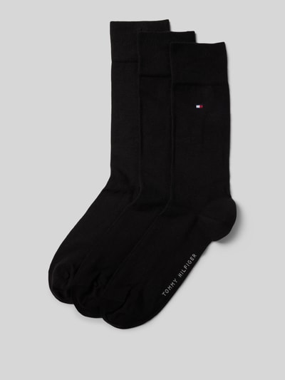 Tommy Hilfiger Socken mit Label-Details im 3er-Pack Black 1