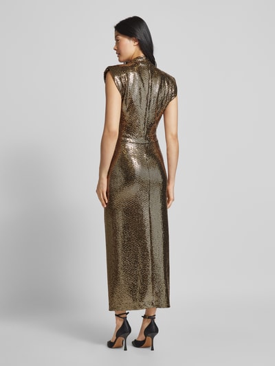 Essentiel Maxi-jurk met pailletten Goud gemêleerd - 5