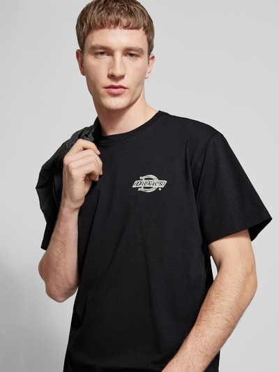 Dickies T-Shirt mit Label-Print Modell 'WOOD' Black 3