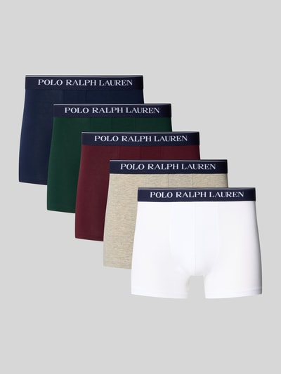 Polo Ralph Lauren Underwear Broek & boxershort van katoenmix in set van 5 Bordeaux - 1