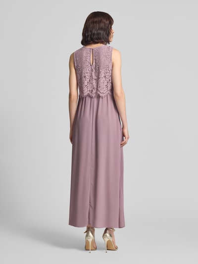 VILA Avondjurk met kant en ronde hals model 'MILINA LACE' Mauve - 5