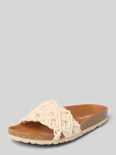 Verbenas Sandalen in comfortmodel, model 'RAGA KNOTS' Ecru - 1