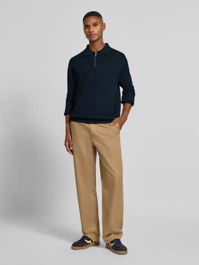 SELECTED HOMME Relaxed Fit Strickpullover aus Viskose-Mix Modell 'TELLER' Blau 1