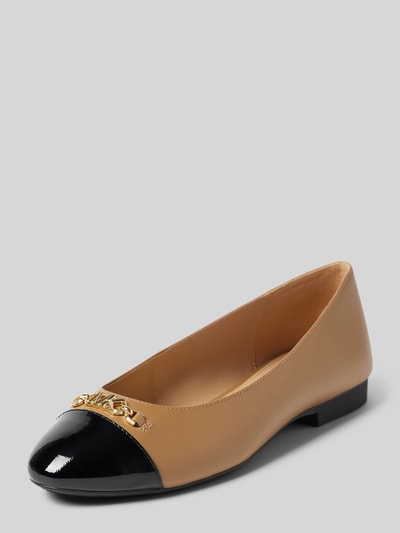 MICHAEL Michael Kors Ballerinas mit Label-Applikation Modell 'REBECCA' Sand 1