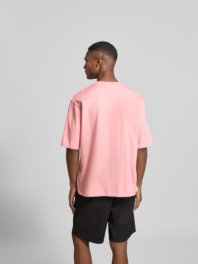 Dsquared2 Loose Fit T-Shirt mit Logo-Stitching Rosa 5