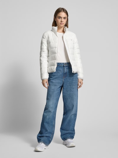 Tommy Jeans Gewatteerd jack met capuchon Offwhite - 1