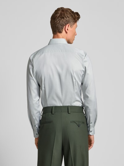 OLYMP No. Six Super slim fit zakelijk overhemd met kentkraag Zilver - 5