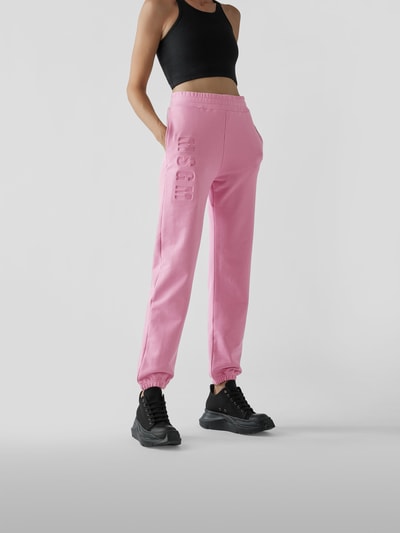 MSGM Sweathose mit Label-Prägung Pink 4