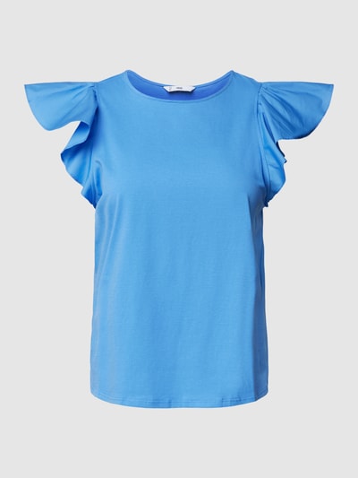 Mango T-Shirt mit Volantärmeln  Modell 'HANI' Blau 2