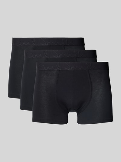 PAUL SMITH Trunks mit elastischem Logo-Bund im 3er-Pack Black 1