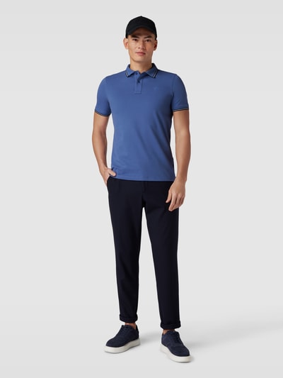 JOOP! Collection Koszulka polo o kroju slim fit z paskami w kontrastowym kolorze model ‘Pavlos’ Oceaniczny 1