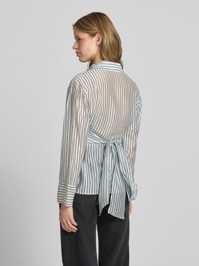 Topshop Hemdbluse aus Lyocell-Mix Modell 'Syara' Hellblau 5