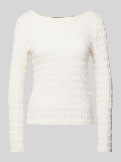 Christian Berg Woman Selection Longsleeve mit U-Boot-Ausschnitt Ecru 2
