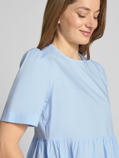 Rich & Royal Bluzka z okrągłym dekoltem i zapięciem na guzik Niebieski 3