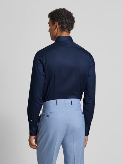 OLYMP SIGNATURE SLIM FIT Slim fit vrijetijdsoverhemd met kentkraag, model 'Savio' Marineblauw - 5