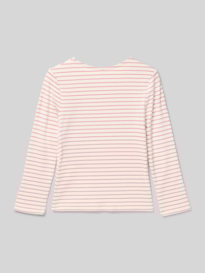 Only Regular fit shirt met lange mouwen in riblook, model 'MAUDE' Mauve - 3