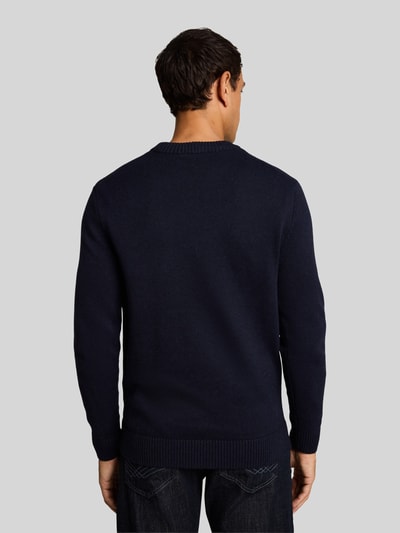 Tom Tailor Regular Fit Pullover aus reiner Baumwolle Dunkelblau 5