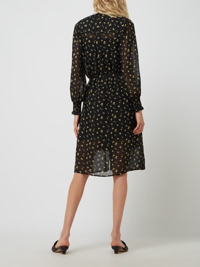 moves Blusenkleid aus Chiffon Modell 'Tansa' Schwarz 4