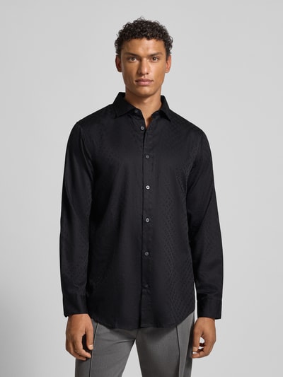 ARMANI EXCHANGE Regular Fit Freizeithemd mit Allover-Logo-Print Black 4