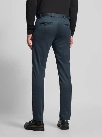 Zuitable Slim fit broek met tunnelkoord, model 'SpartaFlex' Petrol - 5