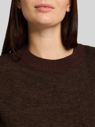 Tom Tailor Regular Fit Pullover mit Baumwoll-Anteil Schoko 3