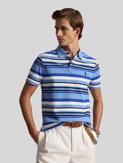 Polo Ralph Lauren Regular Fit Poloshirt aus reiner Baumwolle Blau 4