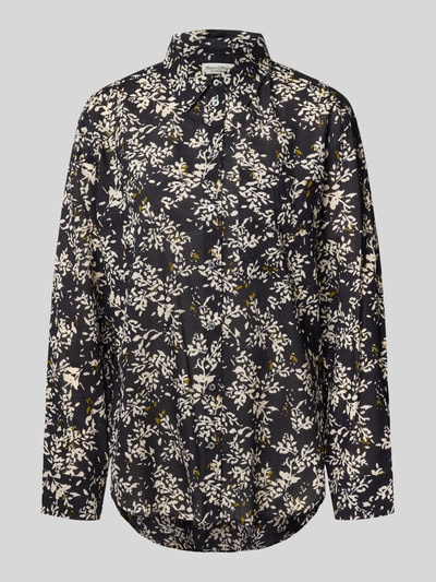 Marc O'Polo Bluzka z długim rękawem o kroju relaxed fit z czystej bawełny Czarny 2