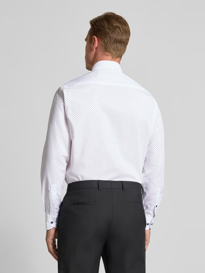 ETERNA Regular Fit Freizeithemd aus reiner Baumwolle mit Kentkragen Weiss 5