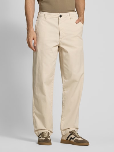 ANNARR Straight leg chino met riemlussen, model 'STORM' Beige - 4