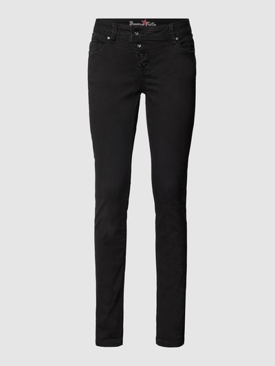 Buena Vista Slim fit jeans met stretch, model 'Malibu' Zwart - 2