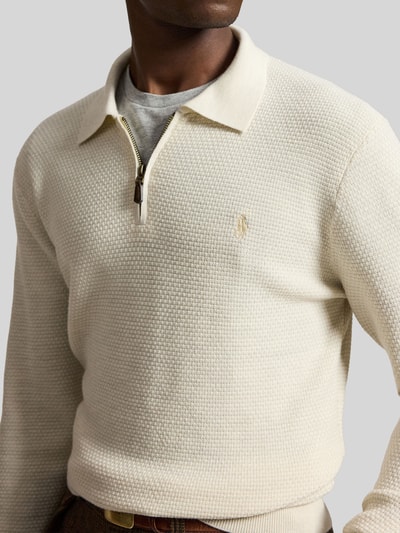 Polo Ralph Lauren Pullover aus Wolle mit Troyerkragen Sand 3