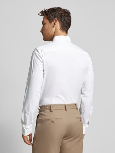 Casual Friday Slim fit vrijetijdsoverhemd met kentkraag, model 'Palle' Wit - 5