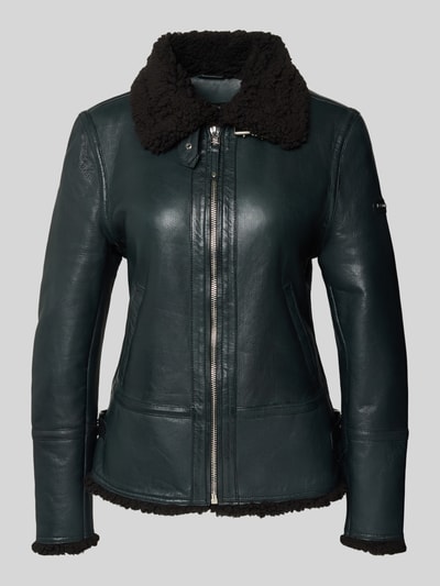 Cabrini Lammnappa Jacke mit Umlegekragen Black 2