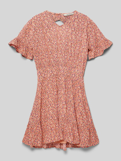 Garcia Mini-jurk met bloemenmotief Abrikoos - 1