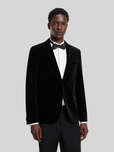 HUGO Slim Fit Smoking mit Samtstruktur Black 4