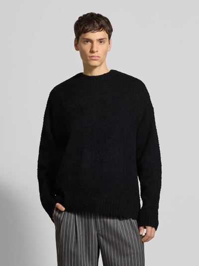 Redefined Rebel Strickpullover mit gerippten Abschlüssen Modell 'MEMPHIS' Black 4