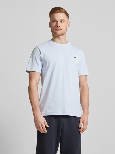 Lacoste T-shirt z okrągłym dekoltem model ‘BASIC’ Jasnoniebieski 4