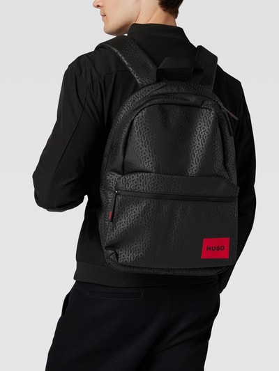 HUGO Rucksack mit Label-Patch Black 1