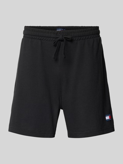 Tommy Jeans Regular Fit Sweatshorts aus Baumwoll-Mix Black 2