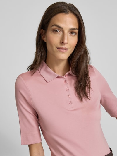 Christian Berg Woman Poloshirt met korte knoopsluiting Oudroze - 3