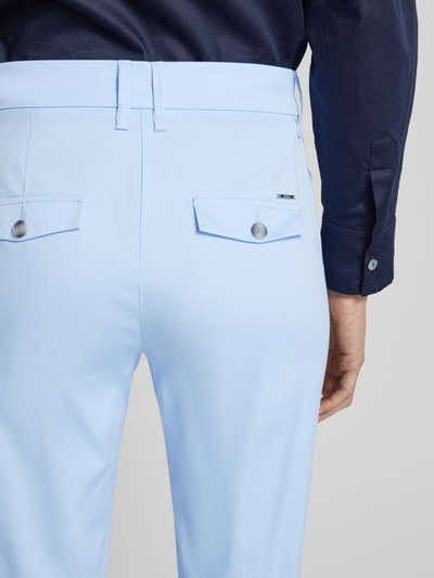 Brax Slim fit stoffen broek in verkorte pasvorm, model 'Style.Mara' Lichtblauw - 3