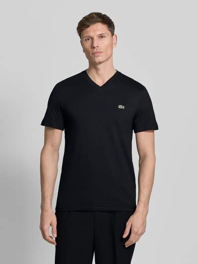 Lacoste Regular Fit T-Shirt aus reiner Baumwolle Black 4