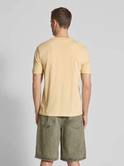 HUGO T-Shirt mit Label-Print Modell 'Dero' Beige 5