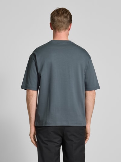 JAKE*S STUDIO MEN T-Shirt mit Rundhalsausschnitt Rauchblau 5