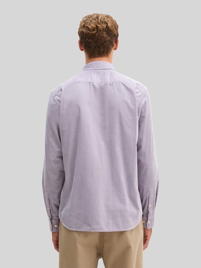Marc O'Polo Regular Fit Freizeithemd aus Baumwolle mit Cordstruktur Lila 5