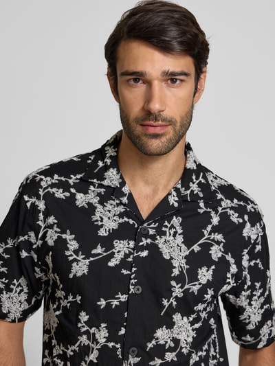 JAKE*S STUDIO MEN Freizeithemd mit Reverskragen Black 3